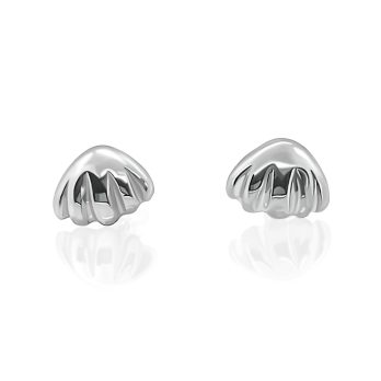 Tridacna Pierce – Silver