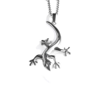 Hawaiian Gecko Pendant – Silver