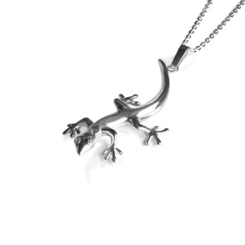 Hawaiian Gecko Pendant – Silver