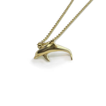 Dolphin Pendant – Gold